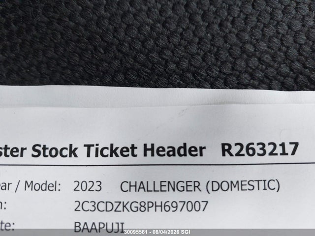 Dodge Challenger Gt 2023 2C3CDZKG8PH697007 Image 9