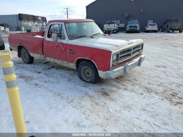 1987 Dodge D-series D150 მანქანა იყიდება აუქციონზე, vin: 1B7HD14T1HS455540, აუქციონის ნომერი: 30082666