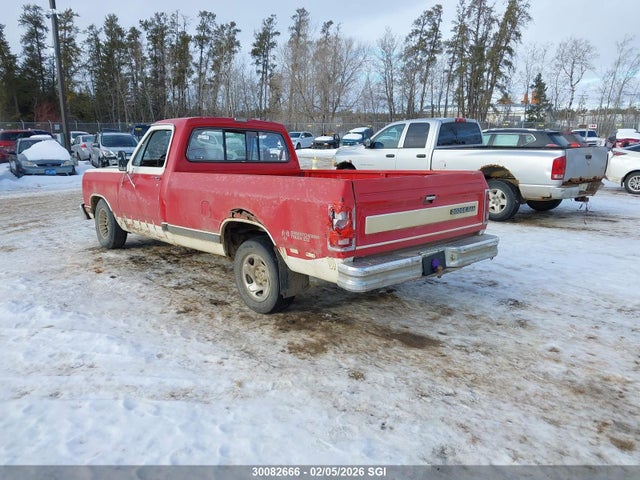 1987 Dodge D-series D150 მანქანა იყიდება აუქციონზე, vin: 1B7HD14T1HS455540, აუქციონის ნომერი: 30082666