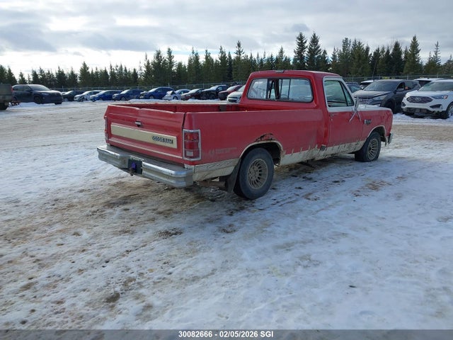 1987 Dodge D-series D150 მანქანა იყიდება აუქციონზე, vin: 1B7HD14T1HS455540, აუქციონის ნომერი: 30082666