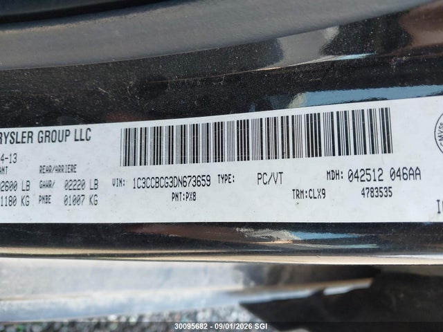 Aukcja sprzedaży 2013 Chrysler 200 Limited, vin: 1C3CCBCG3DN673659, numer aukcji: 30095682