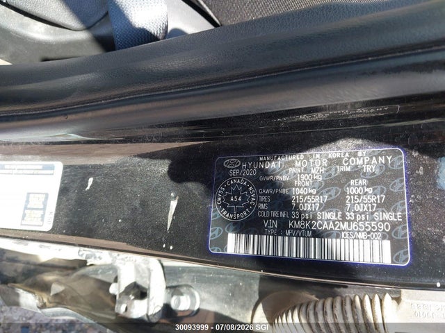 Hyundai Kona Sel 2021 KM8K2CAA2MU655590 Image 9