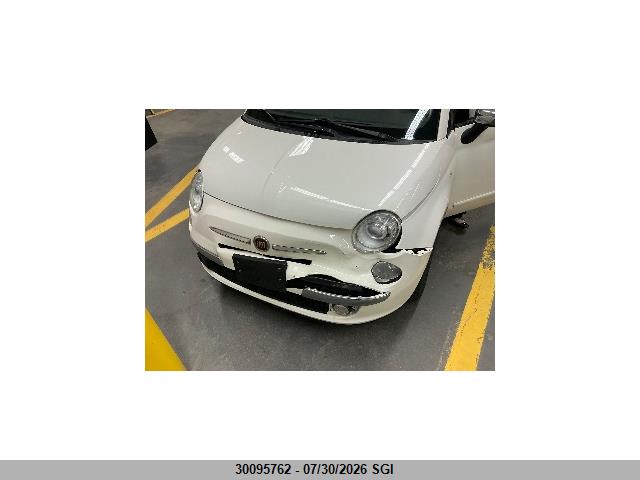 2017 Fiat 500 Lounge მანქანა იყიდება აუქციონზე, vin: 3C3CFFER2HT704631, აუქციონის ნომერი: 30095762