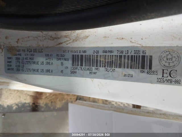 RAM 1500 Rebel 2020 1C6SRFLT9LN310623 Image 9