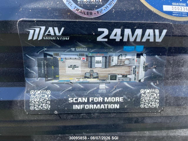 30095858 :رقم المزاد ، 573TM302XT7704828 vin ، 2026 Grand Design Rv Momentum مزاد بيع