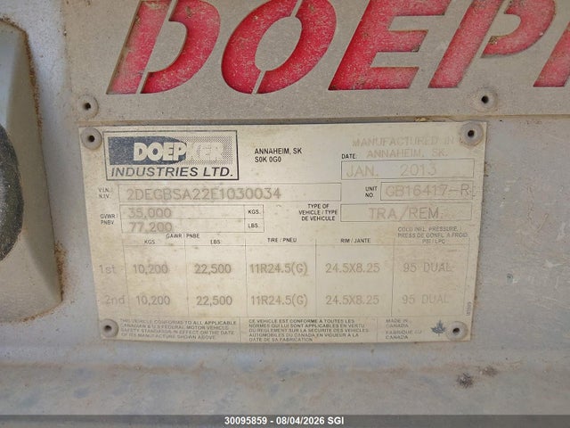 Doepker Industries Grain Lead 2014 2DEGBSA22E1030034 Image 9