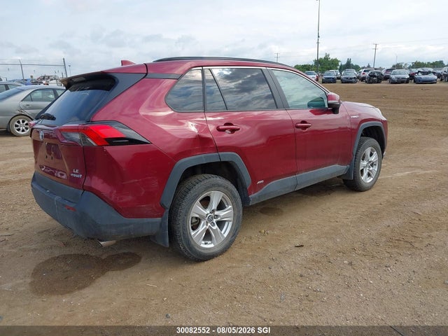 30082552 :رقم المزاد ، 2T3BWRFV0LW096467 vin ، 2020 Toyota Rav4 Hybrid Le مزاد بيع