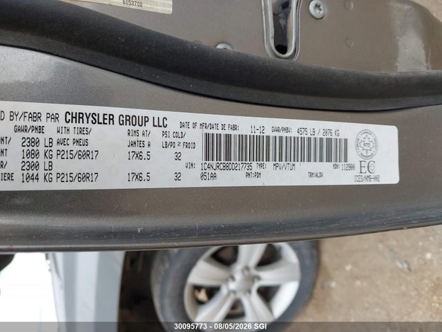Aukcja sprzedaży 2013 Jeep Patriot Limited, vin: 1C4NJRCB8DD217735, numer aukcji: 30095773