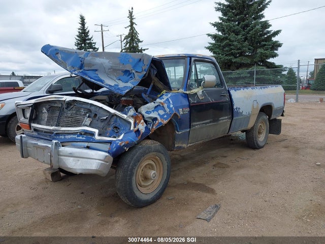 1990 Dodge W-series W200/w250 მანქანა იყიდება აუქციონზე, vin: 1B7KM2689LS723134, აუქციონის ნომერი: 30074464