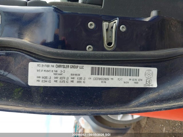 30096092 :رقم المزاد ، 1C3CDFBA5DD298350 vin ، 2013 Dodge Dart Sxt مزاد بيع