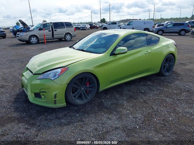 2010 Hyundai Genesis Coupe 3.8l მანქანა იყიდება აუქციონზე, vin: KMHHU6KH2AU038641, აუქციონის ნომერი: 30096097