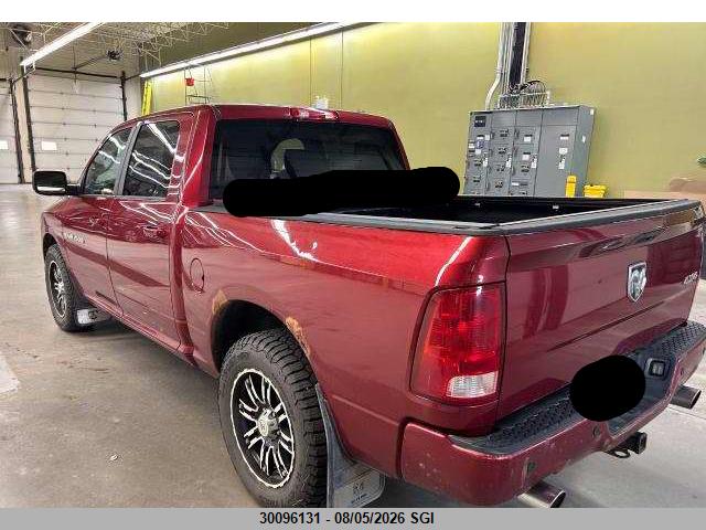 Продаж на аукціоні авто 2012 Dodge Ram 1500 Sport, vin: 1C6RD7MTXCS133616, номер лоту: 30096131