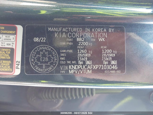 KIA Sportage Lx 2023 KNDPUCAFXP7103046 Image 9