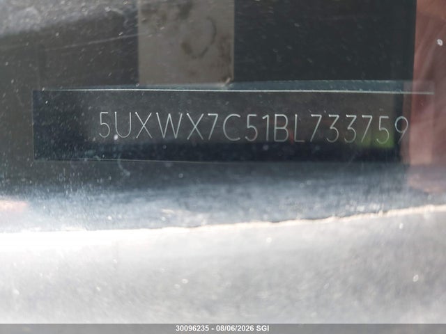 2011 Bmw X3 Xdrive35i მანქანა იყიდება აუქციონზე, vin: 5UXWX7C51BL733759, აუქციონის ნომერი: 30096235