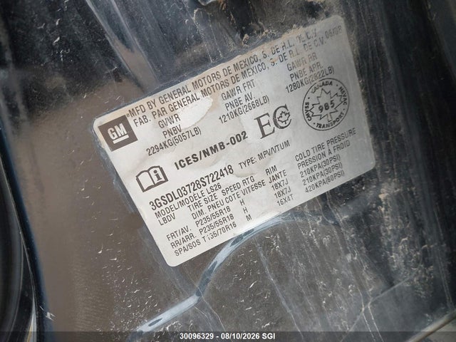 Продаж на аукціоні авто 2008 Saturn Vue Redline, vin: 3GSDL03728S722418, номер лоту: 30096329