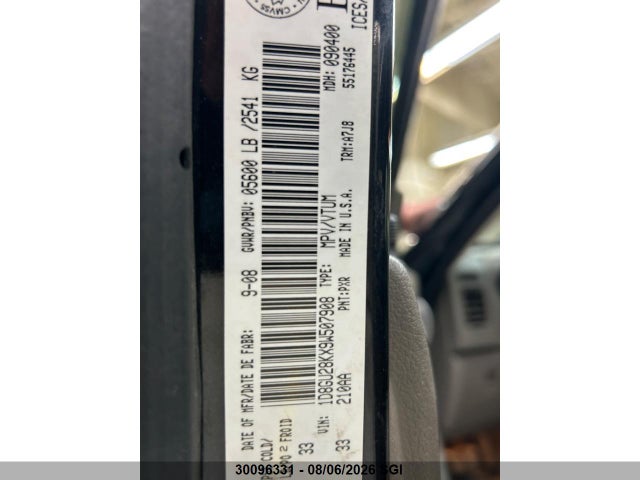 2009 Dodge Nitro Se მანქანა იყიდება აუქციონზე, vin: 1D8GU28KX9W507908, აუქციონის ნომერი: 30096331