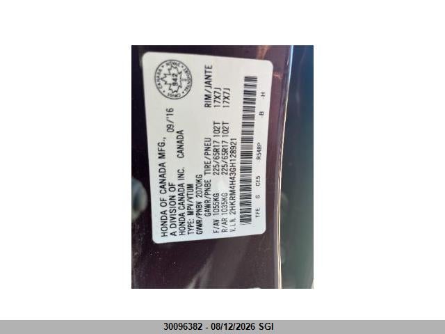 Aukcja sprzedaży 2016 Honda Cr-v Se, vin: 2HKRM4H43GH128921, numer aukcji: 30096382