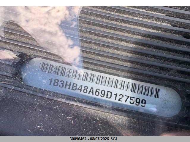 2009 Dodge Caliber Sxt მანქანა იყიდება აუქციონზე, vin: 1B3HB48A69D127599, აუქციონის ნომერი: 30096462
