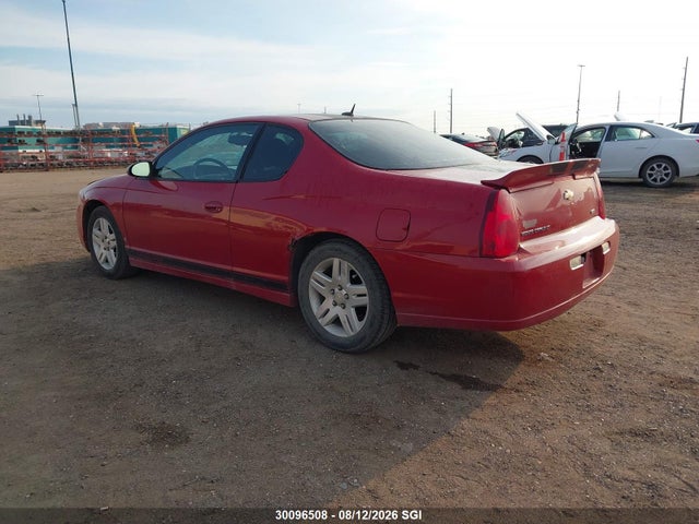 2007 Chevrolet Monte Carlo Lt მანქანა იყიდება აუქციონზე, vin: 2G1WK16K679418901, აუქციონის ნომერი: 30096508