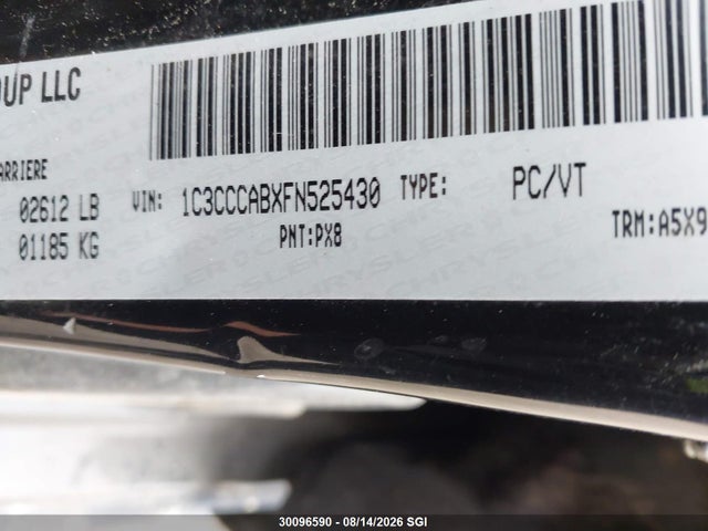 Продажа на аукционе авто 2015 Chrysler 200 Limited, vin: 1C3CCCABXFN525430, номер лота: 30096590