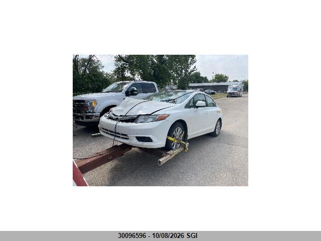 2012 Honda Civic Lx მანქანა იყიდება აუქციონზე, vin: 2HGFB2F51CH045324, აუქციონის ნომერი: 30096596