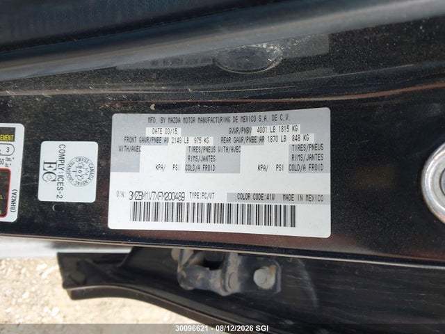 Продажа на аукционе авто 2015 Mazda 3 Touring, vin: 3MZBM1V7XFM200489, номер лота: 30096621
