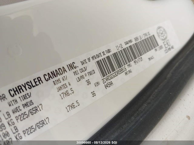 2013 Dodge Grand Caravan Crew მანქანა იყიდება აუქციონზე, vin: 2C4RDGDG3DR599516, აუქციონის ნომერი: 30096660