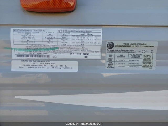 Trailmaster Gulfstream 2017 1NL1GTH26H1126127 Image 9