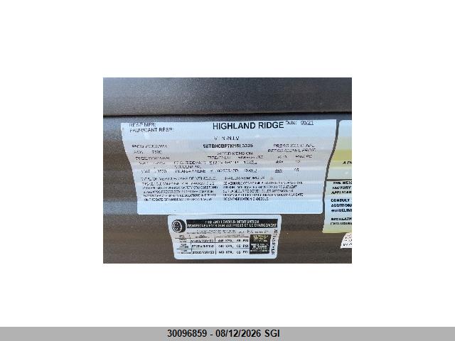 Aukcja sprzedaży 2021 Jayco Highland Ridge 26bhs, vin: 58TBH0BP7M15L3325, numer aukcji: 30096859