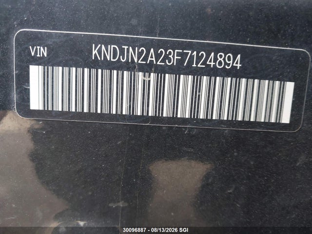 30096887 :رقم المزاد ، KNDJN2A23F7124894 vin ، 2015 Kia Soul مزاد بيع
