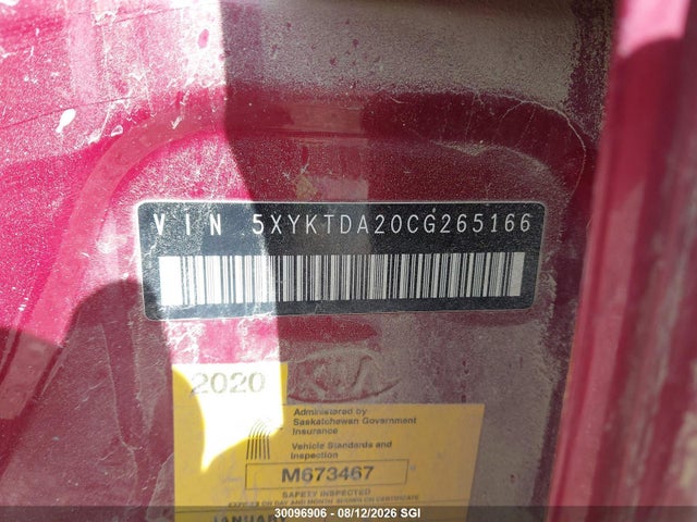 Aukcja sprzedaży 2012 Kia Sorento Lx, vin: 5XYKTDA20CG265166, numer aukcji: 30096906