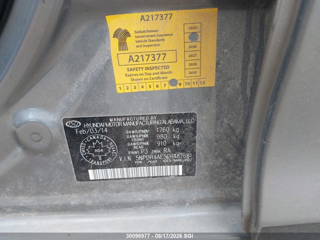 Hyundai Elantra 2014 5NPDH4AE5EH482681 Image 9