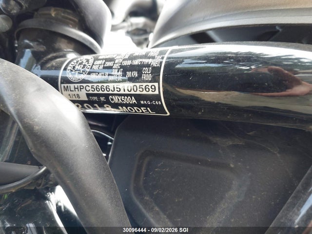 Honda Cmx500 A 2018 MLHPC5666J5100569 Image 10