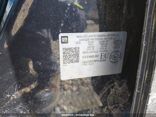 Продаж на аукціоні авто 2023 Chevrolet Malibu Lt, vin: 1G1ZD5ST9PF146509, номер лоту: 30089523