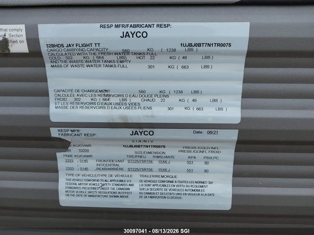 Jayco Jay Flight 2022 1UJBJ0BT7N1TR0075 Image 9
