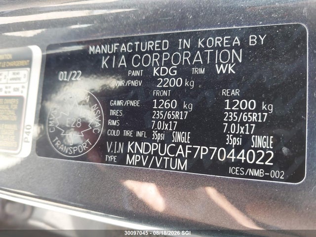 KIA Sportage Lx 2023 KNDPUCAF7P7044022 Image 9