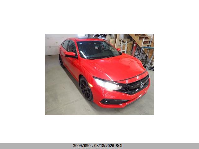 2019 Honda Civic Sport მანქანა იყიდება აუქციონზე, vin: 2HGFC2F85KH015829, აუქციონის ნომერი: 30097090
