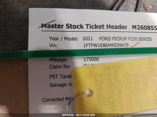 Ford F150 Supercrew 2021 1FTFW1E86MKE09479 Image 14