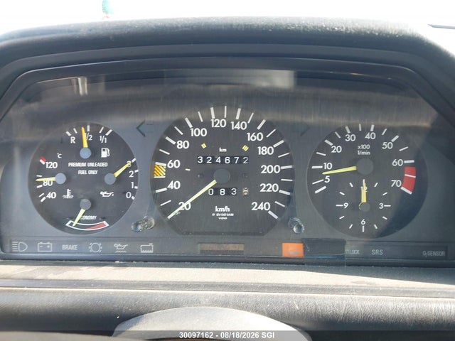 1987 Mercedes-benz 300 E მანქანა იყიდება აუქციონზე, vin: WDBEA30DXHA407819, აუქციონის ნომერი: 30097162