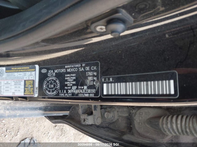 KIA FORTE LX 2018 3KPFK4A74JE238191 Image 9