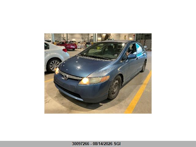 2008 Honda Civic Lx მანქანა იყიდება აუქციონზე, vin: 2HGFA16578H002482, აუქციონის ნომერი: 30097266
