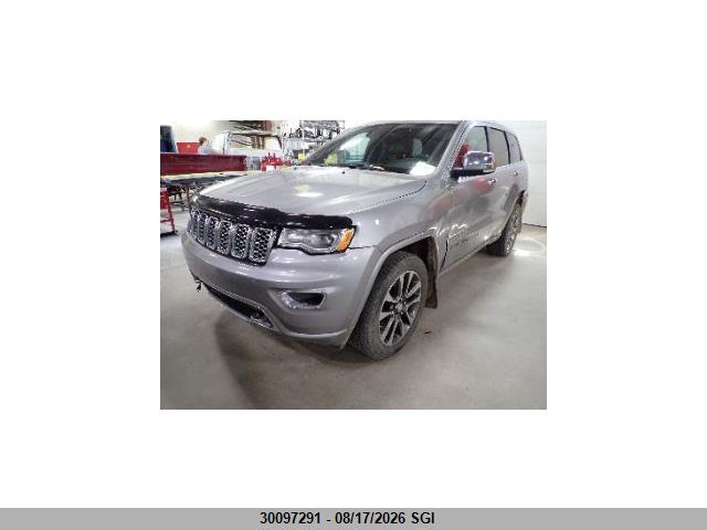 2018 Jeep Grand Cherokee Overland მანქანა იყიდება აუქციონზე, vin: 1C4RJFCG2JC308044, აუქციონის ნომერი: 30097291
