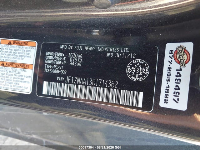 Продажа на аукционе авто 2013 Toyota Scion Fr-s, vin: JF1ZNAA13D1714362, номер лота: 30097304