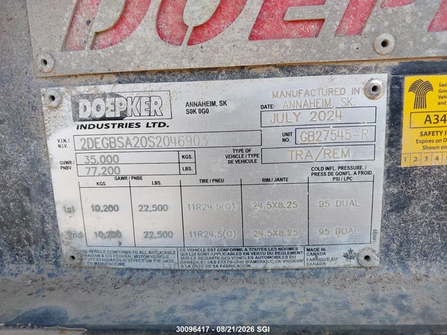 Doepker Industries Doepker Pup 2025 2DEGBSA20S2046903 Image 9