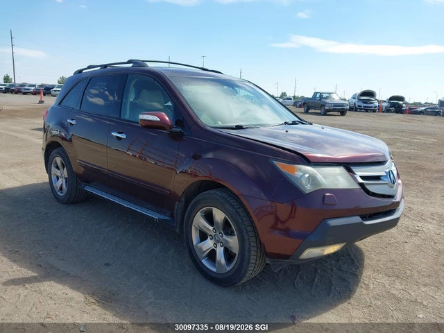 30097335 :رقم المزاد ، 2HNYD28809H002878 vin ، 2009 Acura Mdx Sport مزاد بيع