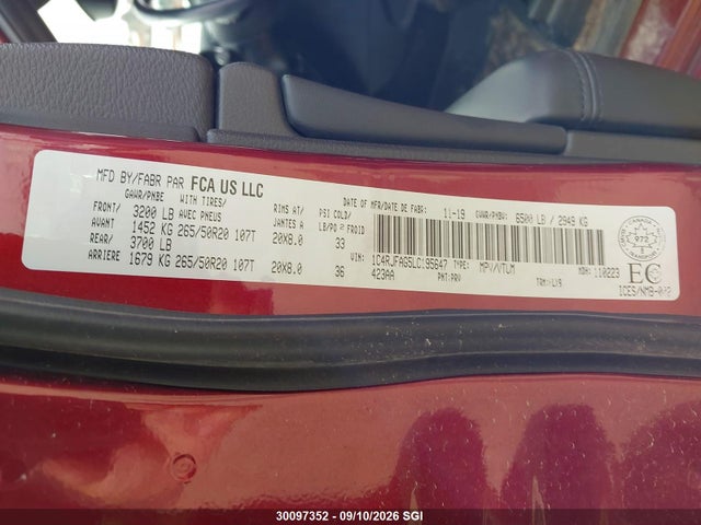 Jeep Grand Cherokee Laredo 2020 1C4RJFAG5LC195647 Image 9