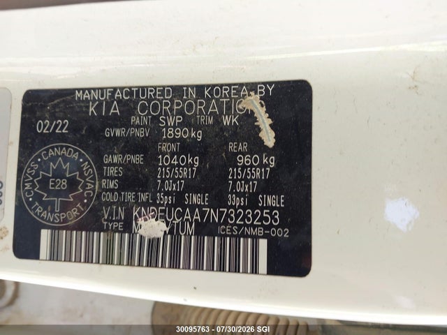 KIA SELTOS S 2022 KNDEUCAA7N7323253 Image 9