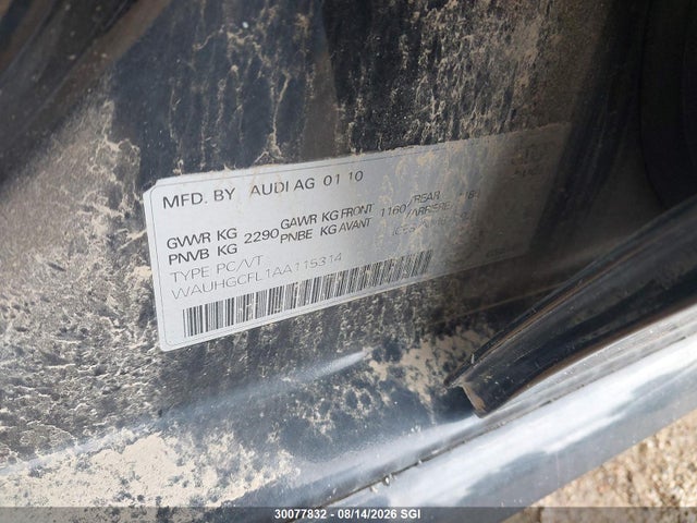 Aukcja sprzedaży 2010 Audi S4 Premium, vin: WAUHGCFL1AA115314, numer aukcji: 30077832