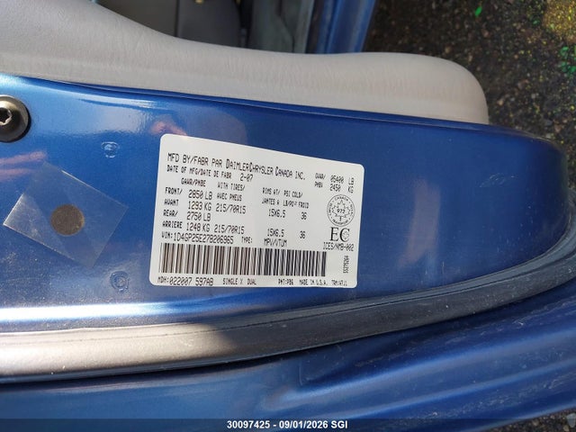 Aukcja sprzedaży 2007 Dodge Caravan Se, vin: 1D4GP25E27B206965, numer aukcji: 30097425