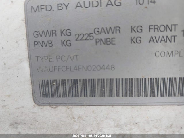 WAUFFCFL4FN020448 Audi A4 Premium Plus